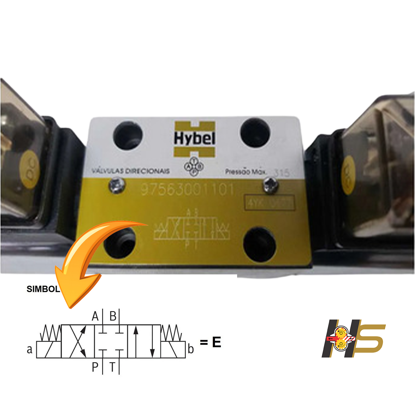 Válvula Direcional TN6 - 3C2 – Tensão DC 12V – 4WE6E