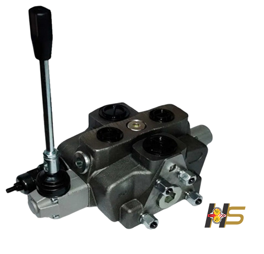 Comando Hidráulico Modular 160 lpm, manual 1 alavancas retorno por mola.