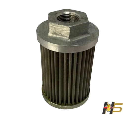 FILTRO DE SUCÇÃO NOMINAL TELA METÁLICA, INSTALAÇÃO INTERNA SUBMERSA NO RESERVATÍO DE ÓLEO.