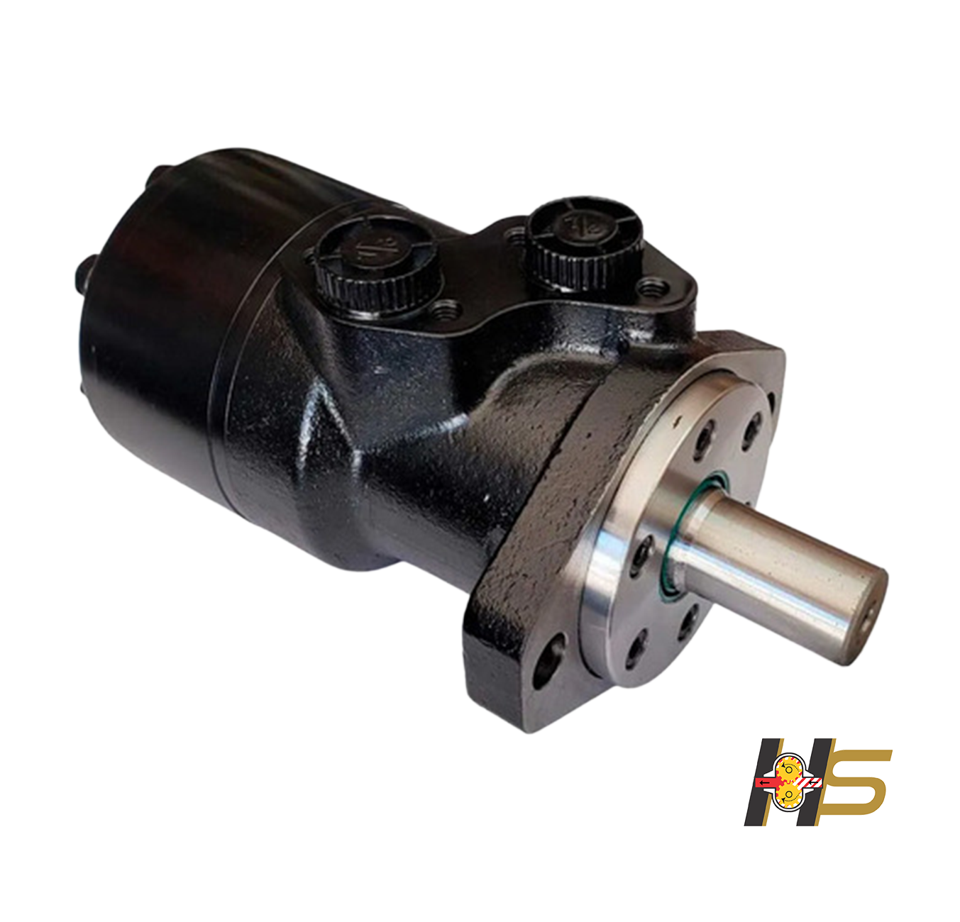 Motor Orbital Hidráulico OMR 200cm³/rot – Flange Oval 2F  - Eixo dia. 1’’ (25,4mm)