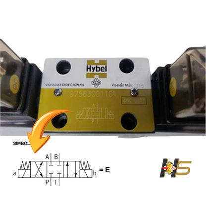 Válvula Direcional TN6 - 3C2 – Tensão DC 12V – 4WE6E