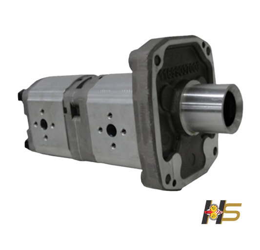 Bomba hidráulica dupla de engrenagens, trator New Holland modelo TL75E