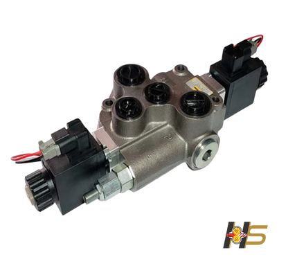 Comando Hidráulico Monobloco 80 lpm – 1 vias, acionamento ELÉTRICO DC 12V