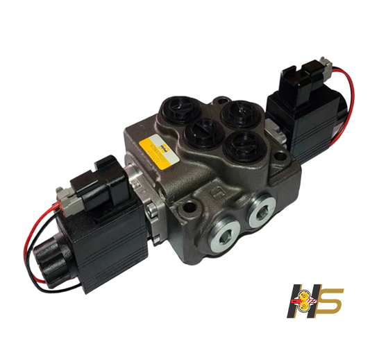 Comando Hidráulico Monobloco 50 lpm – 1 vias, acionamento ELÉTRICO DC 12V