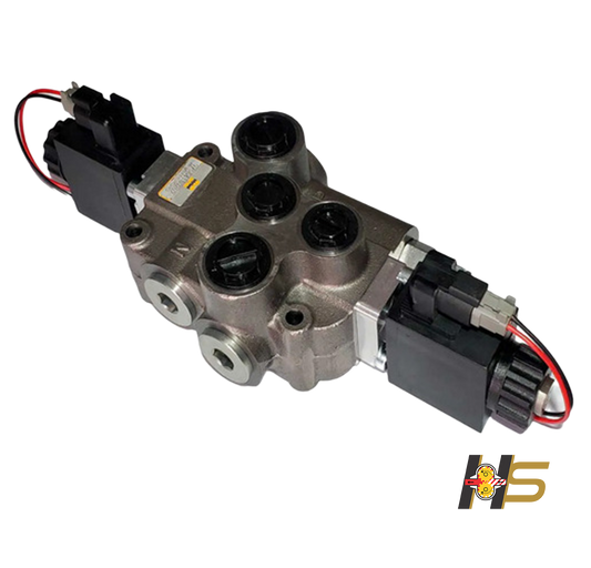 Comando Hidráulico Monobloco 80 lpm – 1 vias, acionamento ELÉTRICO DC 12V