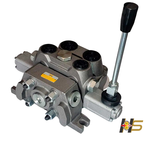 Comando Hidráulico Modular 100 lpm, manual 1 alavanca retorno por mola.